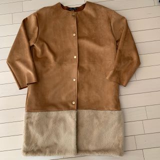 ザラ(ZARA)のザラ　フェイクスエード　ボア(ノーカラージャケット)