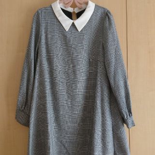 イング(INGNI)の♡ももた様専用♡INGNI♡襟付きグレンチェック柄ワンピース♡(ひざ丈ワンピース)