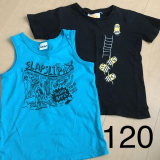 ベベ(BeBe)のスラップスリップ タンクトップ ミニオン Tシャツ 120 セット(Tシャツ/カットソー)