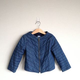 ギャップキッズ(GAP Kids)のノーカラージャケット　キッズ　110(ジャケット/上着)