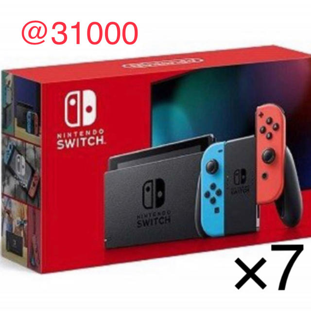 新型 Nintendo Switch ニンテンドースイッチ 7台 @31000