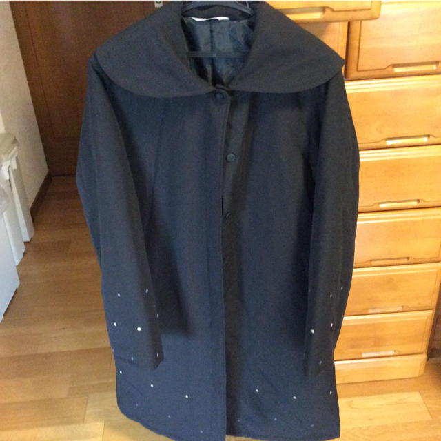 ELLE(エル)のSoraさんご検討中ELLE中綿ロングコート黒 レディースのジャケット/アウター(ロングコート)の商品写真