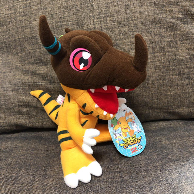 デジモンアドベンチャー2 ぬいぐるみ グレイモンの通販 by ば デジモンアドベンチャー2 ぬいぐるみ グレイモンの通販 by ば