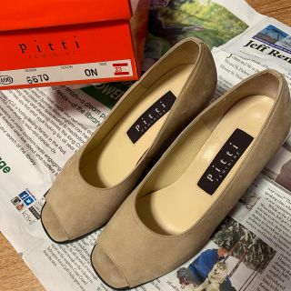 ピッティ(Pitti)の美品！pitti オープントゥヒール 23.5㎝(ハイヒール/パンプス)