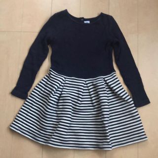 プチバトー(PETIT BATEAU)の☆安値！［プチバトー］ふんわりボーダースカートワンピ 10歳☆(ワンピース)