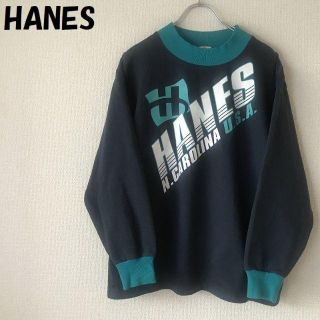 ヘインズ(Hanes)の【人気】Hanes/ヘインズ ビッグプリントスウェット ネイビー サイズ160(その他)