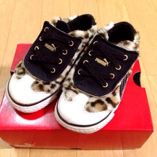 プーマ(PUMA)のpumaキッズ♡ヒョウ柄ファースニーカー(スニーカー)