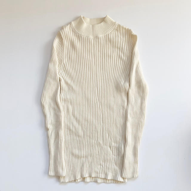 MUJI (無印良品)(ムジルシリョウヒン)の無印良品 洗えるワイドリブ編み ハイネックセーター レディースのトップス(ニット/セーター)の商品写真
