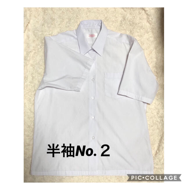 制服用 女子ワイシャツ半袖 白 Lサイズ レディースのトップス(シャツ/ブラウス(半袖/袖なし))の商品写真