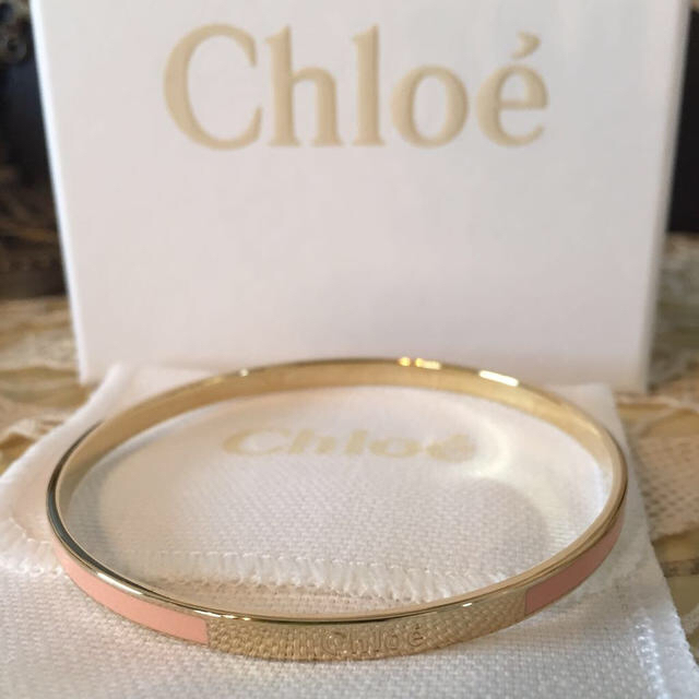 Chloe(クロエ)のクロエ バングル ブレスレット ピンク レディースのアクセサリー(ブレスレット/バングル)の商品写真