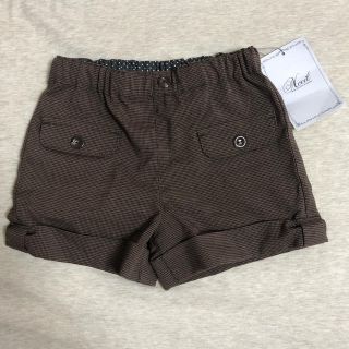 ベベノイユ(BEBE Noeil)の【未使用新品】ノイユ  ショートパンツ 90 ブラウン  Bebe Noeil(パンツ/スパッツ)