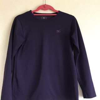 ミズノ(MIZUNO)のミズノ  長袖  Tシャツ  バイオレット Lサイズ(登山用品)