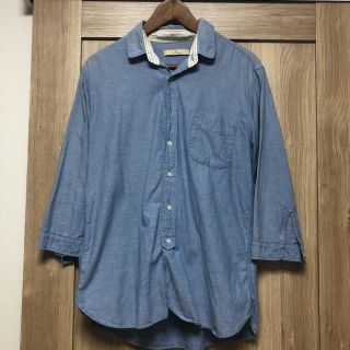 グローバルワーク(GLOBAL WORK)のGlobalWork グローバルワーク　七部丈 デニムシャツ(Tシャツ/カットソー(七分/長袖))