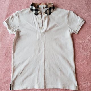 バーバリー(BURBERRY)のバーバリー　白ポロシャツ12才　152cm(Tシャツ/カットソー)