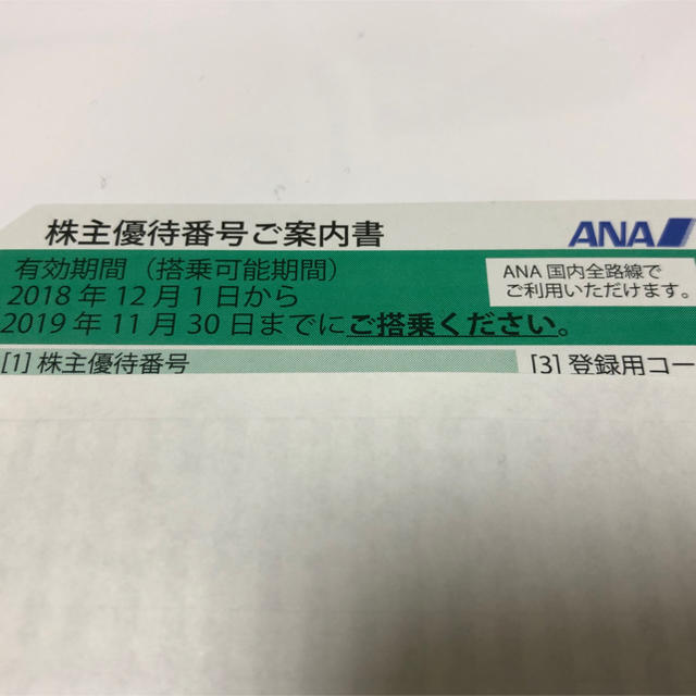 ANA 株主優待 チケットの優待券/割引券(その他)の商品写真