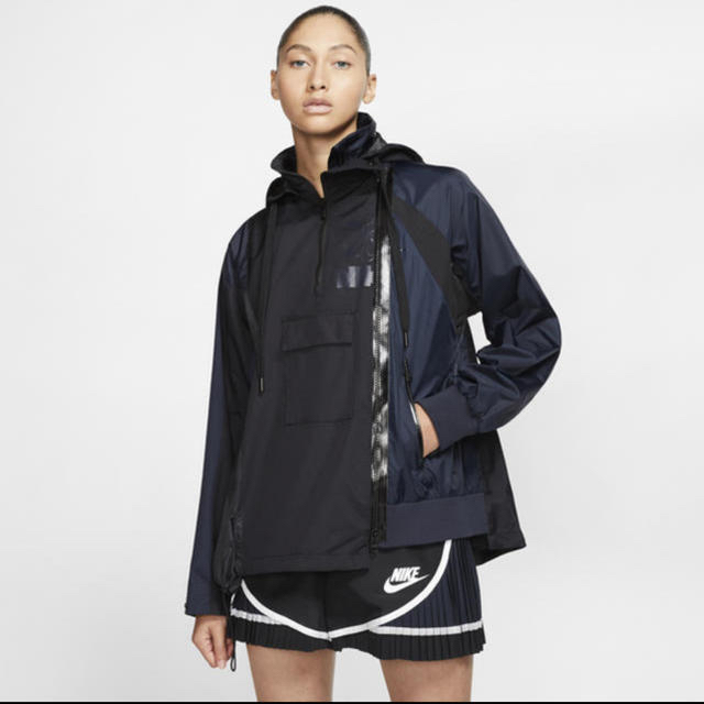 sacai(サカイ)の希少Sサイズ! sacai x Nike ダブルジップ ジャケット レディースのジャケット/アウター(ナイロンジャケット)の商品写真