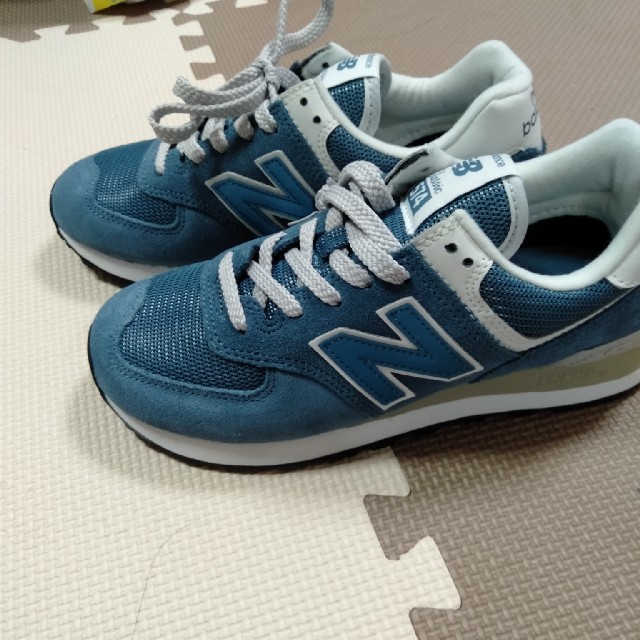 New Balance(ニューバランス)のニューバランス23　ブルー　574 レディースの靴/シューズ(スニーカー)の商品写真