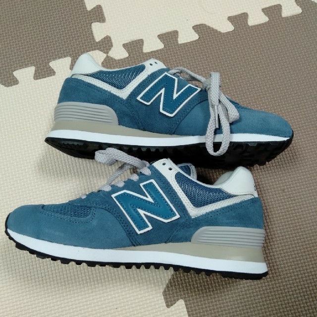 New Balance(ニューバランス)のニューバランス23　ブルー　574 レディースの靴/シューズ(スニーカー)の商品写真