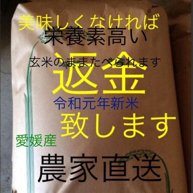 kawamiy様専用　令和元年最高級　新米純　こしひかり20㎏ 玄米　有機栽培 食品/飲料/酒の食品(米/穀物)の商品写真