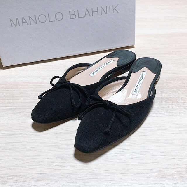 MANOLO BLAHNIK(マノロブラニク)のMANOLO BLAMINK バレリミュー　ミュール　ロンハーマン  レディースの靴/シューズ(ミュール)の商品写真