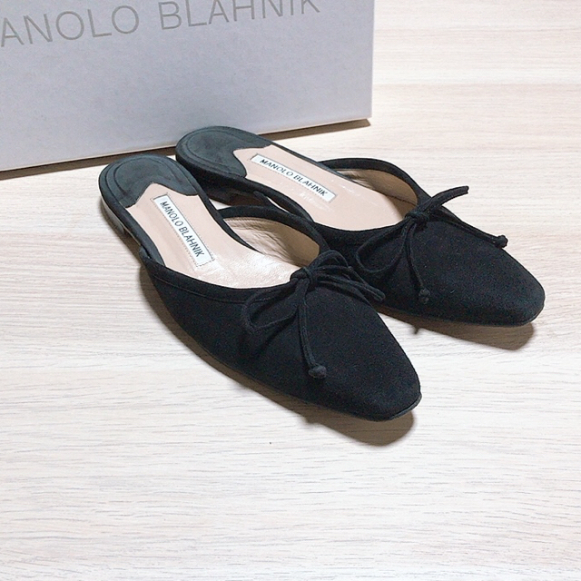 MANOLO BLAHNIK(マノロブラニク)のMANOLO BLAMINK バレリミュー　ミュール　ロンハーマン  レディースの靴/シューズ(ミュール)の商品写真