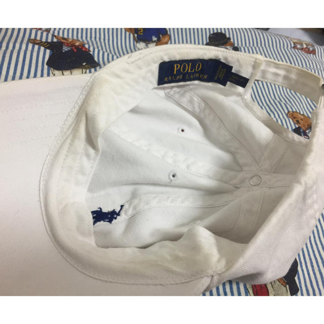 POLO RALPH LAUREN(ポロラルフローレン)のPOLO キャップ ホワイト 最終値下げ レディースの帽子(キャップ)の商品写真