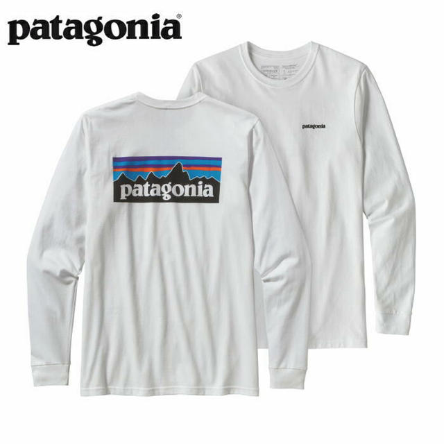 patagonia(パタゴニア)のPatagonia ロンT 白 Sサイズ メンズのトップス(Tシャツ/カットソー(七分/長袖))の商品写真
