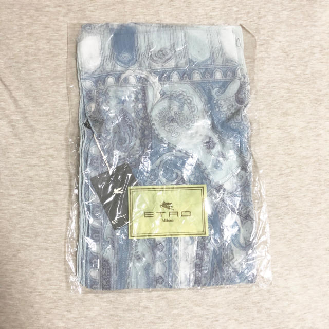 【未使用新品】ETRO エトロ ストール ブルー系