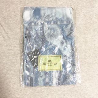 エトロ(ETRO)の【未使用新品】ETRO エトロ ストール ブルー系(ストール/パシュミナ)