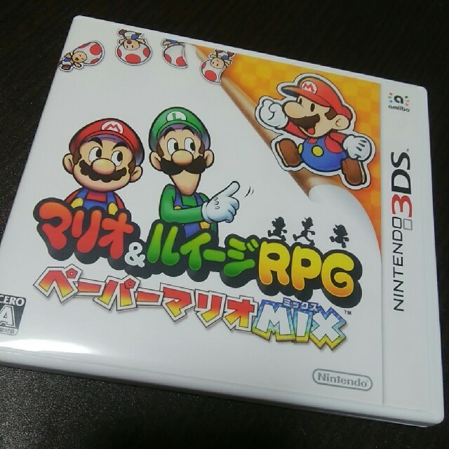 ニンテンドー3DS(ニンテンドー3DS)のマリオ＆ルイージRPG ペーパーマリオMIX エンタメ/ホビーのゲームソフト/ゲーム機本体(携帯用ゲームソフト)の商品写真