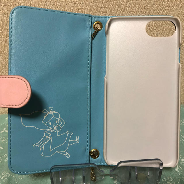 Disney(ディズニー)のディズニー 不思議の国のアリス iPhone手帳型ケース スマホ/家電/カメラのスマホアクセサリー(iPhoneケース)の商品写真