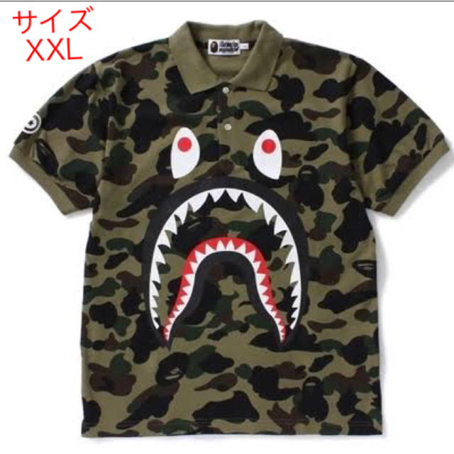 A BATHING APE(アベイシングエイプ)のBAPE 1ST CAMO SHARK POLO メンズのトップス(ポロシャツ)の商品写真