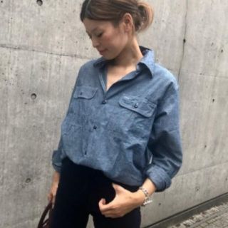 マディソンブルー(MADISONBLUE)の美品 MADISON BLUE シャンブレー  シャツ (シャツ/ブラウス(長袖/七分))