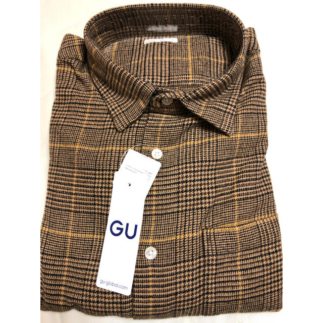 GU(ジーユー)の【新品・未使用】GU フランネルチェックシャツ メンズのトップス(シャツ)の商品写真