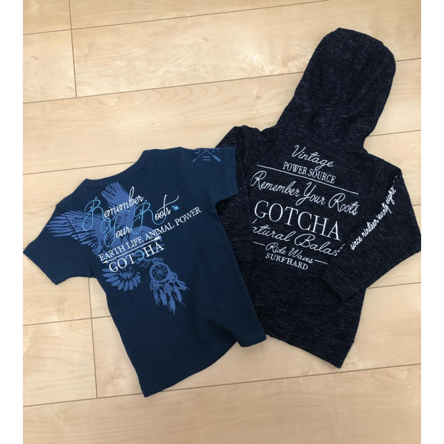 GOTCHA(ガッチャ)の最終値下げ！GOTCHA Tシャツ、パーカーセット キッズ/ベビー/マタニティのキッズ服男の子用(90cm~)(ジャケット/上着)の商品写真