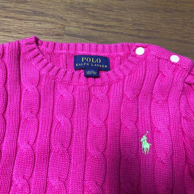 Ralph Lauren(ラルフローレン)のラルフローレン ニット サイズ100 キッズ キッズ/ベビー/マタニティのキッズ服女の子用(90cm~)(ニット)の商品写真