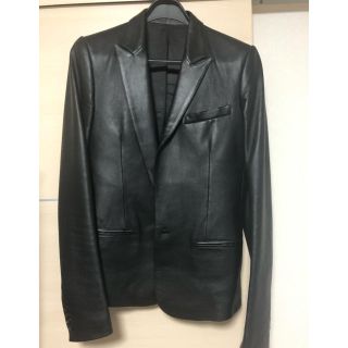 ディオールオム(DIOR HOMME)のディオールオム 05AW レザーチューブジャケット dior homme(レザージャケット)