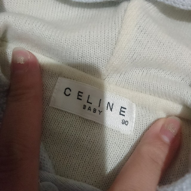 celine(セリーヌ)の新品未使用☆セリーヌ ポンチョ90 キッズ/ベビー/マタニティのベビー服(~85cm)(カーディガン/ボレロ)の商品写真