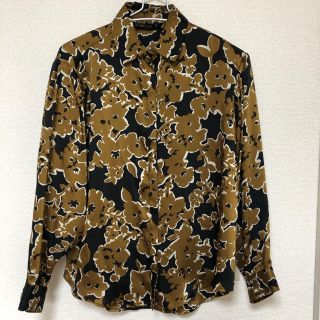 ザラ(ZARA)のZARA☆新品タグ付☆長袖ブラウス☆フラワープリント(シャツ/ブラウス(長袖/七分))