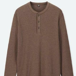 ユニクロ(UNIQLO)のユニクロ　ワッフルヘンリーネックT(Tシャツ/カットソー(七分/長袖))