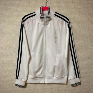 アディダス(adidas)の〈アディダス〉ホワイトジャージ(トレーナー/スウェット)