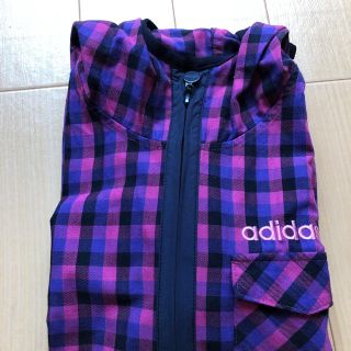 アディダス(adidas)の【新品】アディダス ブルゾン チェック S ジャンパー 150 160(ブルゾン)