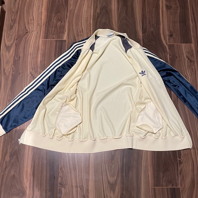 adidas - adidas ATP クリーム×ネイビー ビンテージ ジャージの adidas - adidas ATP クリーム×ネイビー ビンテージ ジャージの