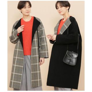 アダムエロぺ(Adam et Rope')の新品　リバーシブルコート(ロングコート)