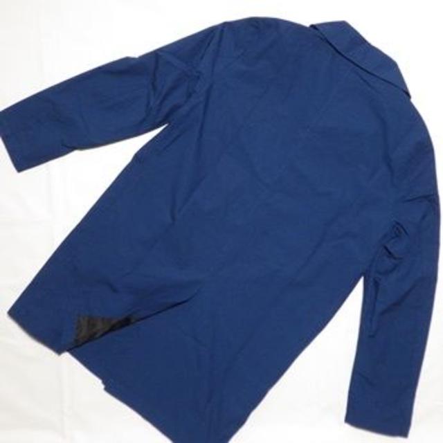 TAKEO KIKUCHI(タケオキクチ)の新品 タケオキクチ ステンカラーコート  比翼式コート 青 Lサイズ メンズのジャケット/アウター(ステンカラーコート)の商品写真