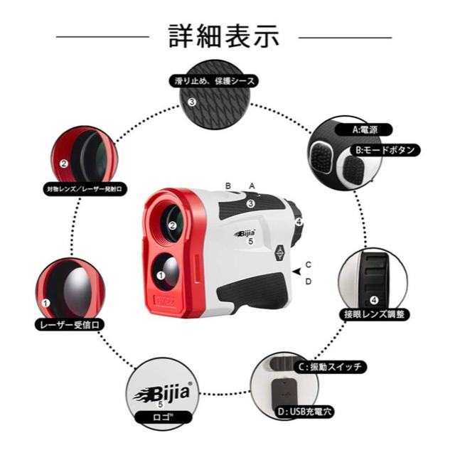 ゴルフ測定器　距離計 スポーツ/アウトドアのゴルフ(その他)の商品写真