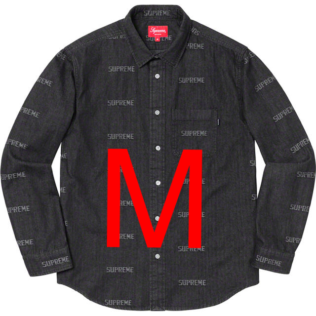 Supreme Logo Denim Shirt デニムシャツシャツ