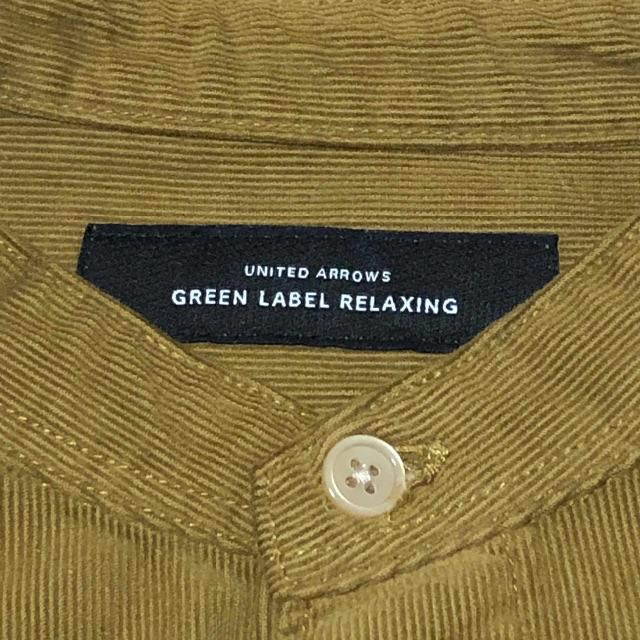 UNITED ARROWS green label relaxing(ユナイテッドアローズグリーンレーベルリラクシング)のgreen label relaxing バンドカラーコーデュロイシャツ メンズのトップス(シャツ)の商品写真