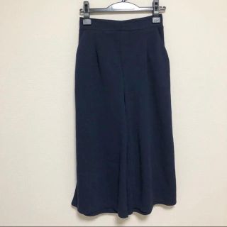 イング(INGNI)のINGNI ワイドパンツ ガウチョパンツ ネイビー(カジュアルパンツ)