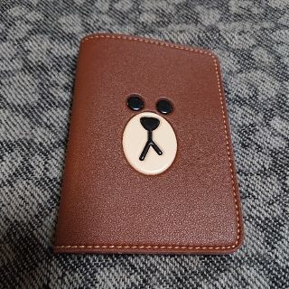 LINE FRIENDS パスポートケース ブラウン(旅行用品)